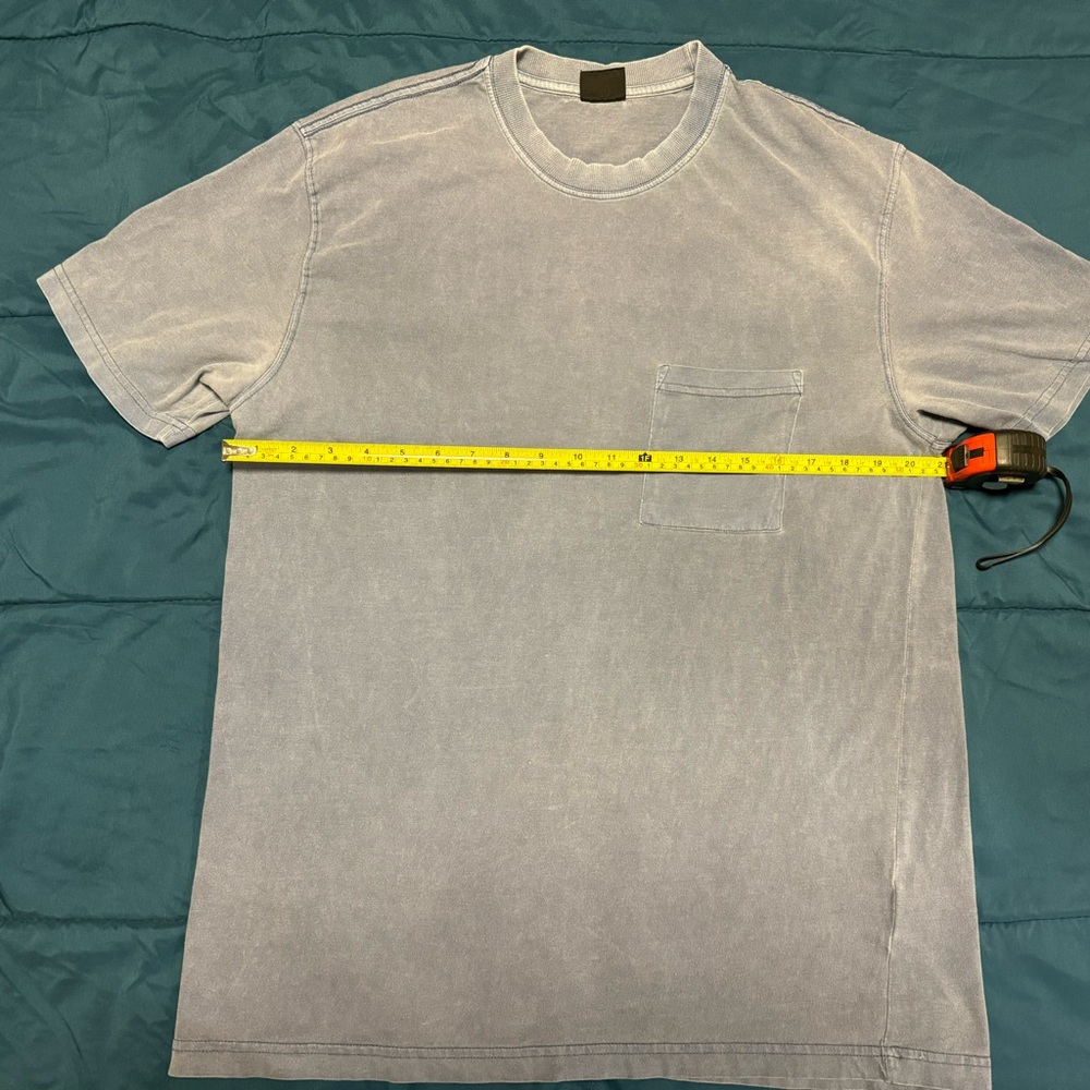 Vintage Blue Vintage Old Wash Style T Shirt Mens